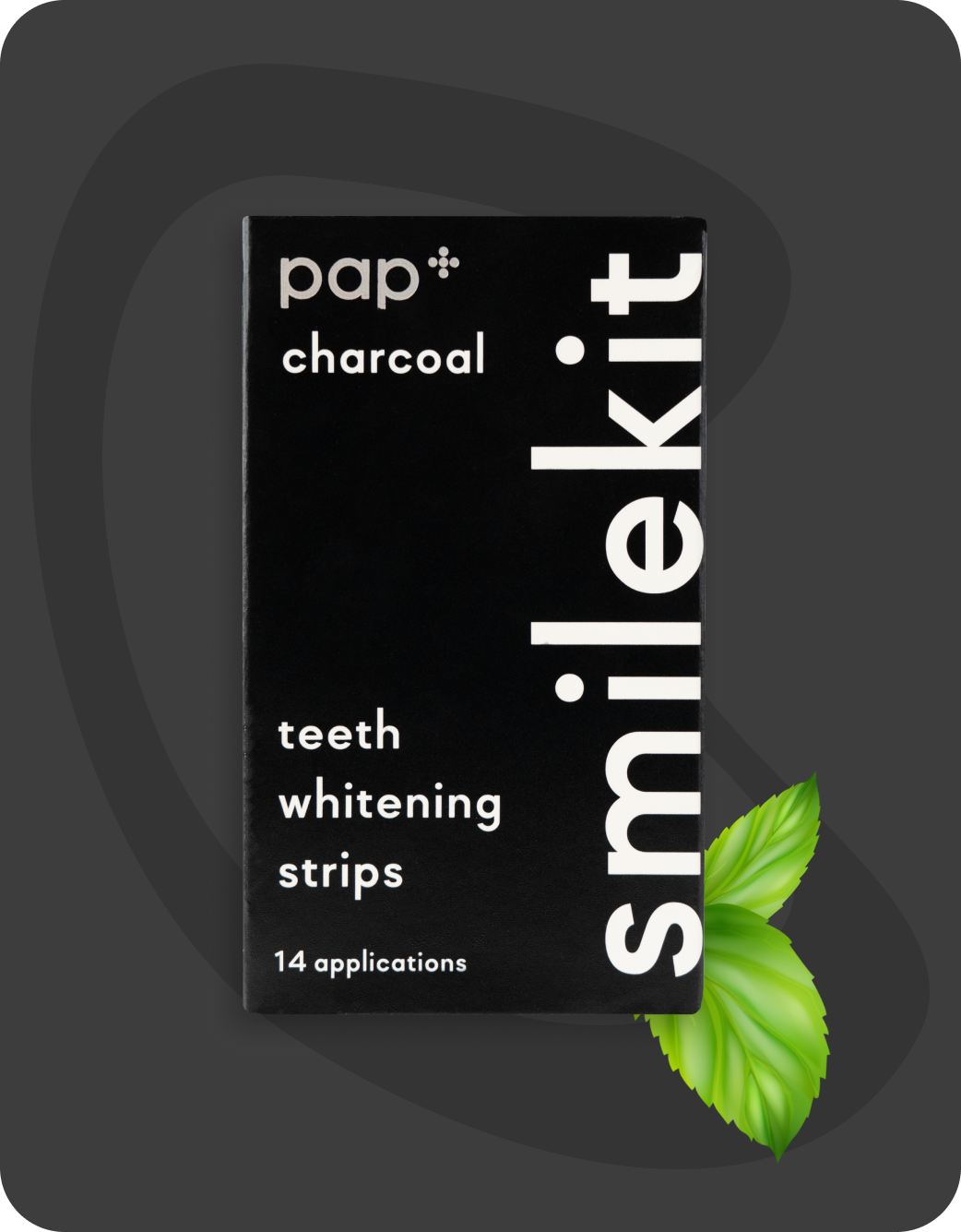 PAP+ Charcoal teeth whitening strips - 14pcs