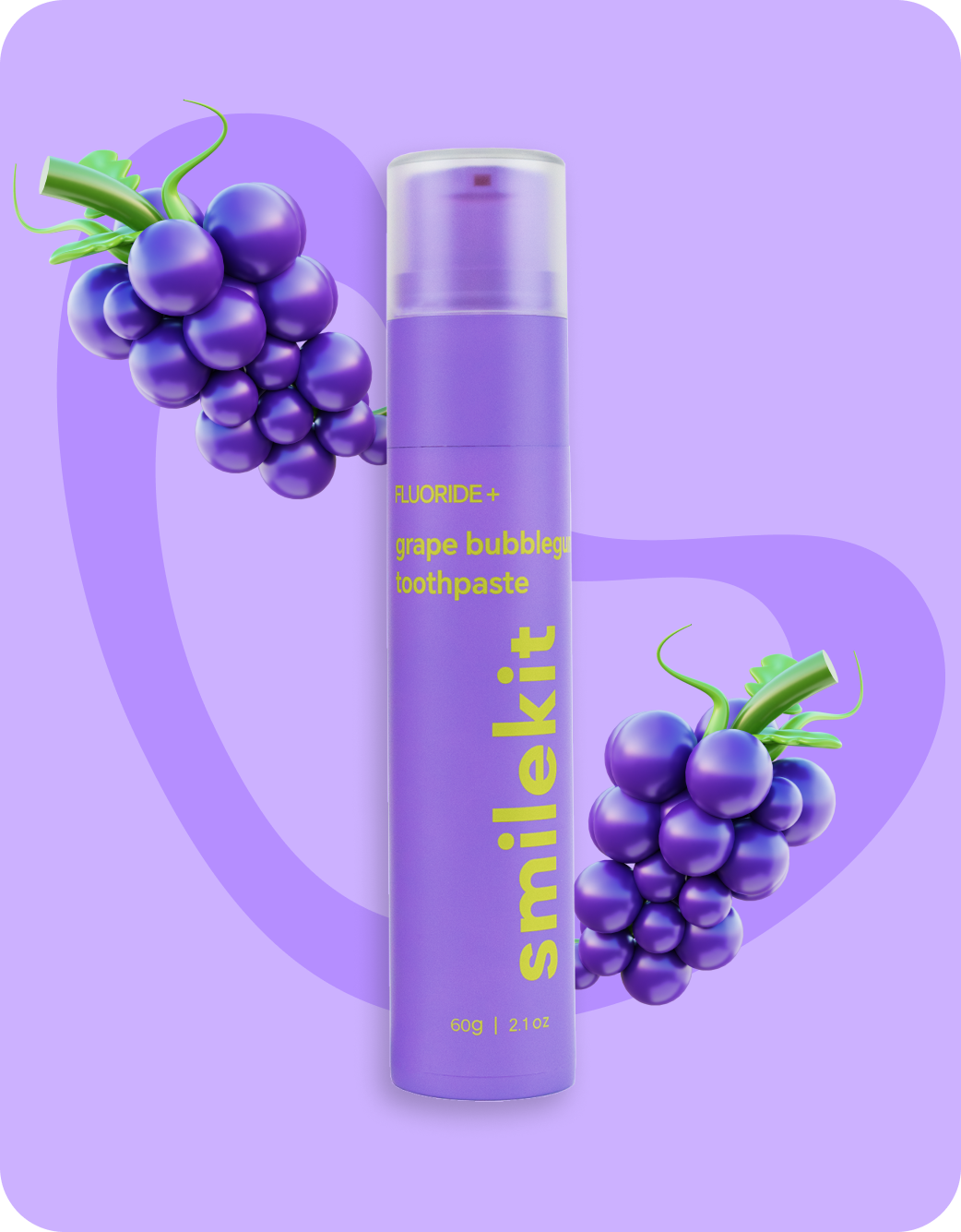 Grape Bubble Gum Toothpaste - 60g