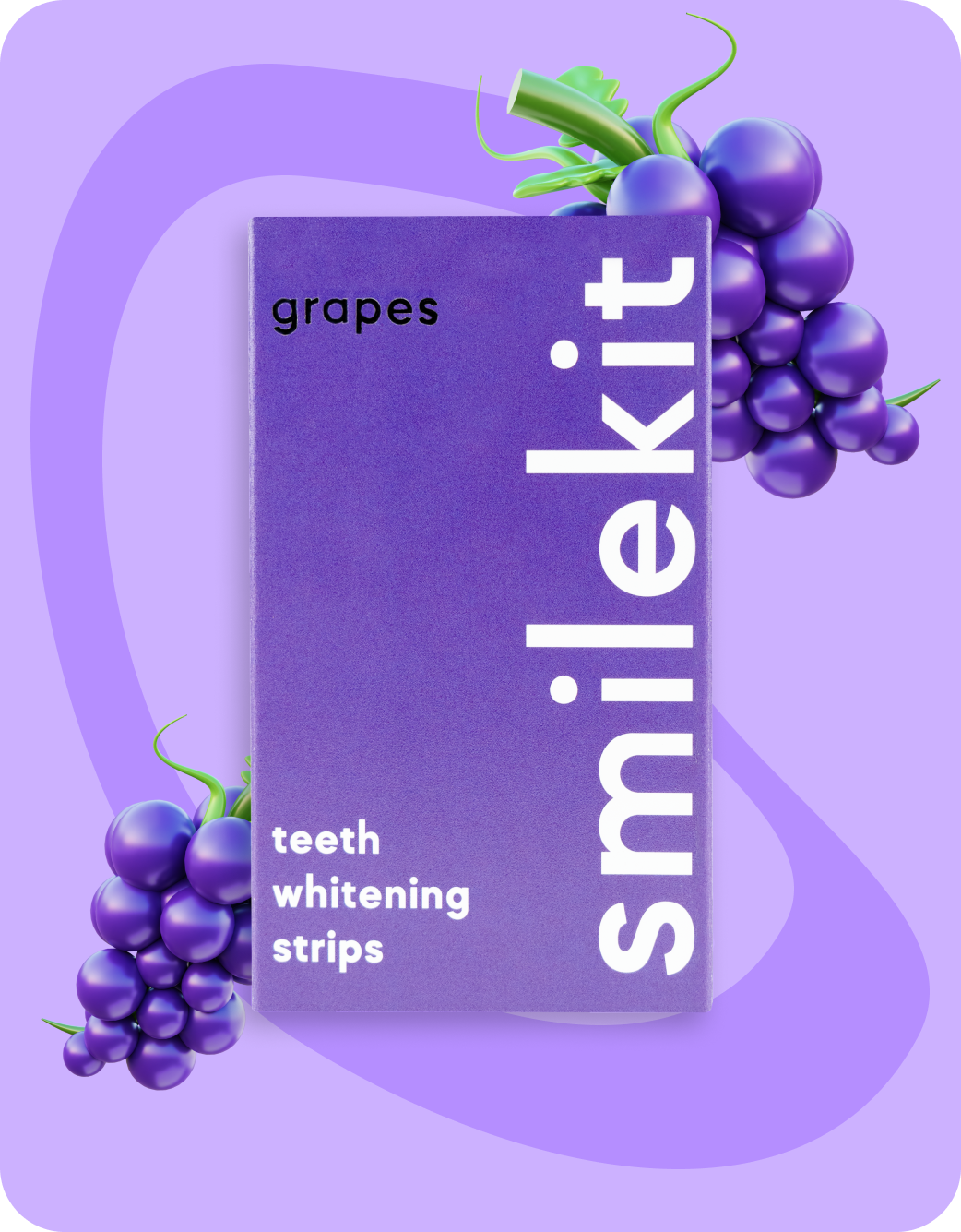 Grape teeth whitening strips - 7pcs