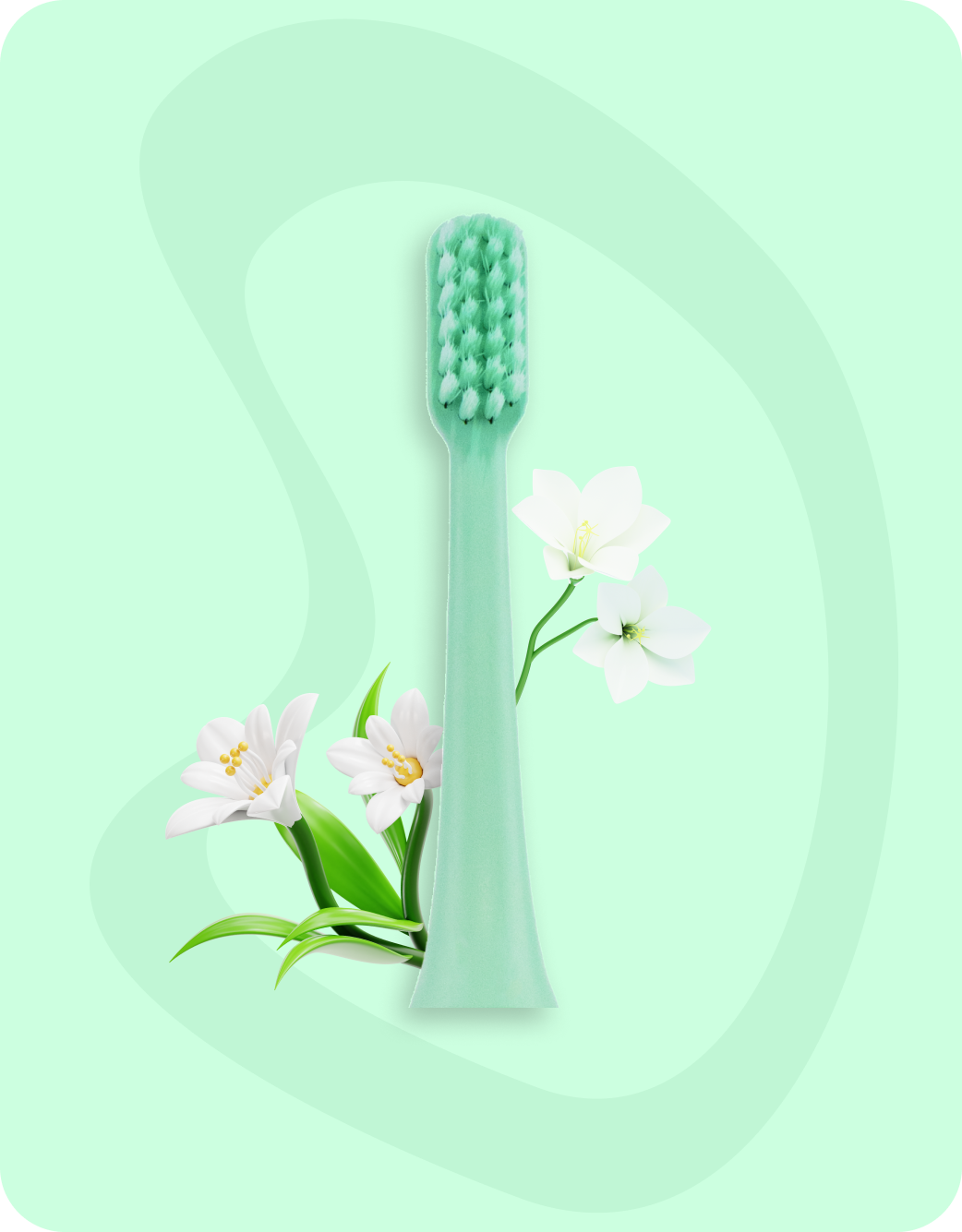 Toothbrush head - Green