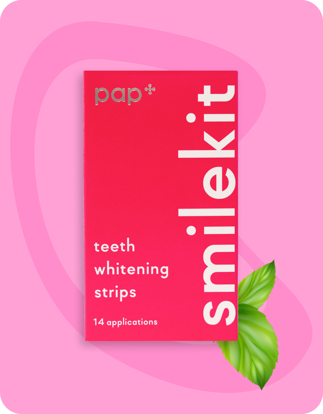 PAP+ Pink teeth whitening strips - 14pcs